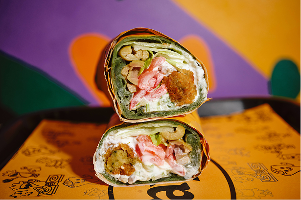 Falafel wrap budapesten